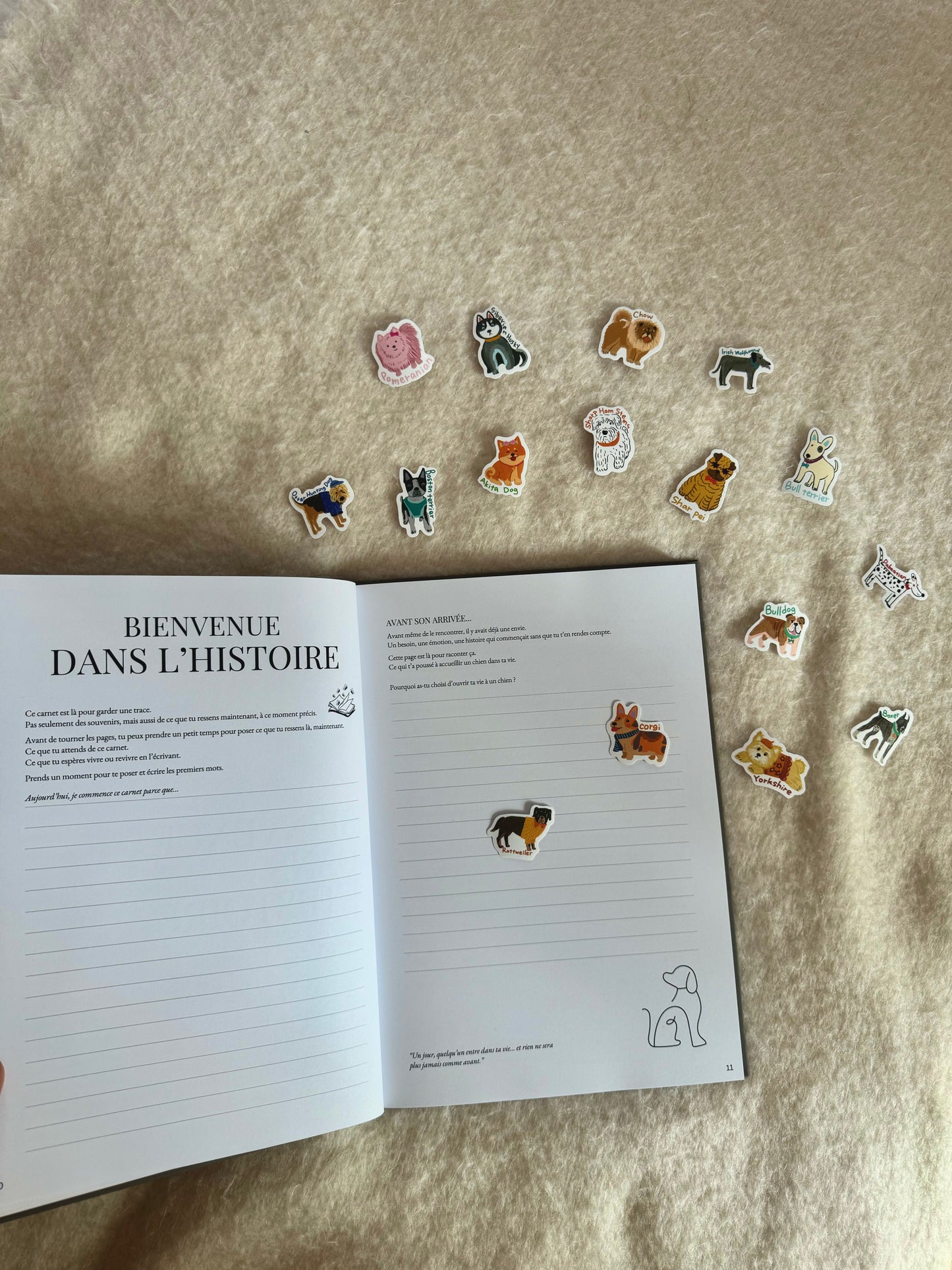 Livre de souvenirs à remplir - Pour chiens